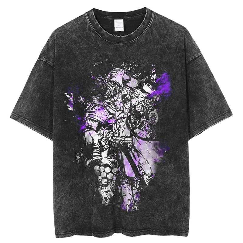 "GOD LIKE" - JoJo's Bizarre Adventure Vintage Washed Anime T-Shirt