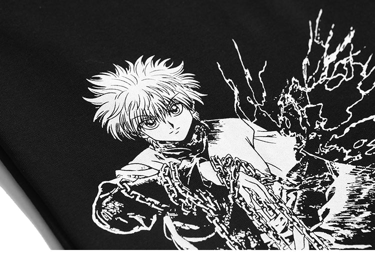 Anime - Streetwear - "SASSIN" - HxH Killua Anime Shorts - Alpha Weebs