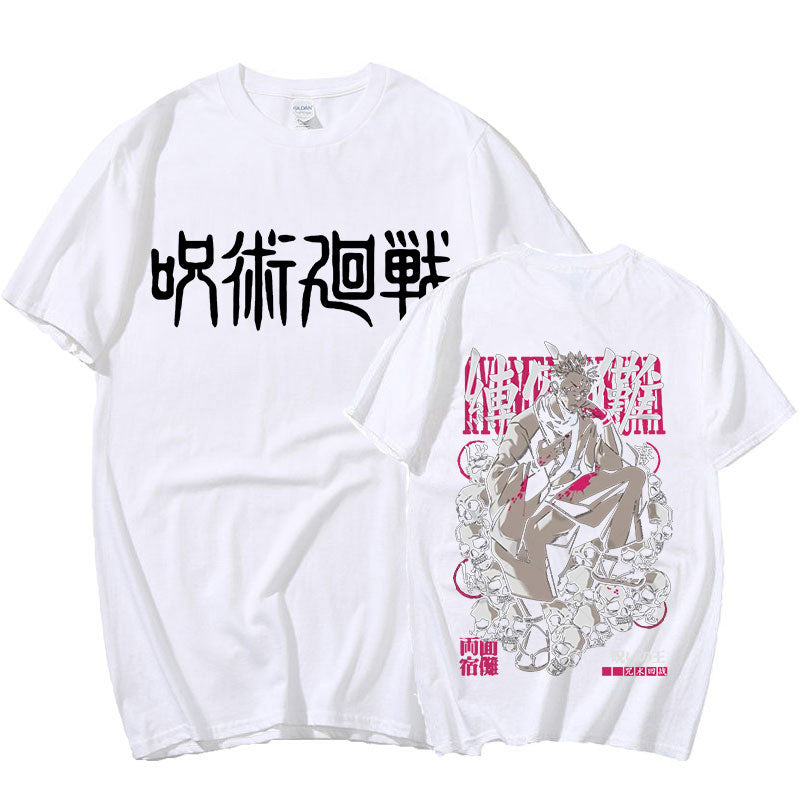 Anime - Streetwear - "Ryomen Sukuna" Jujutsu Kaisen Anime Oversized T- Shirts | 5 Colors - Alpha Weebs