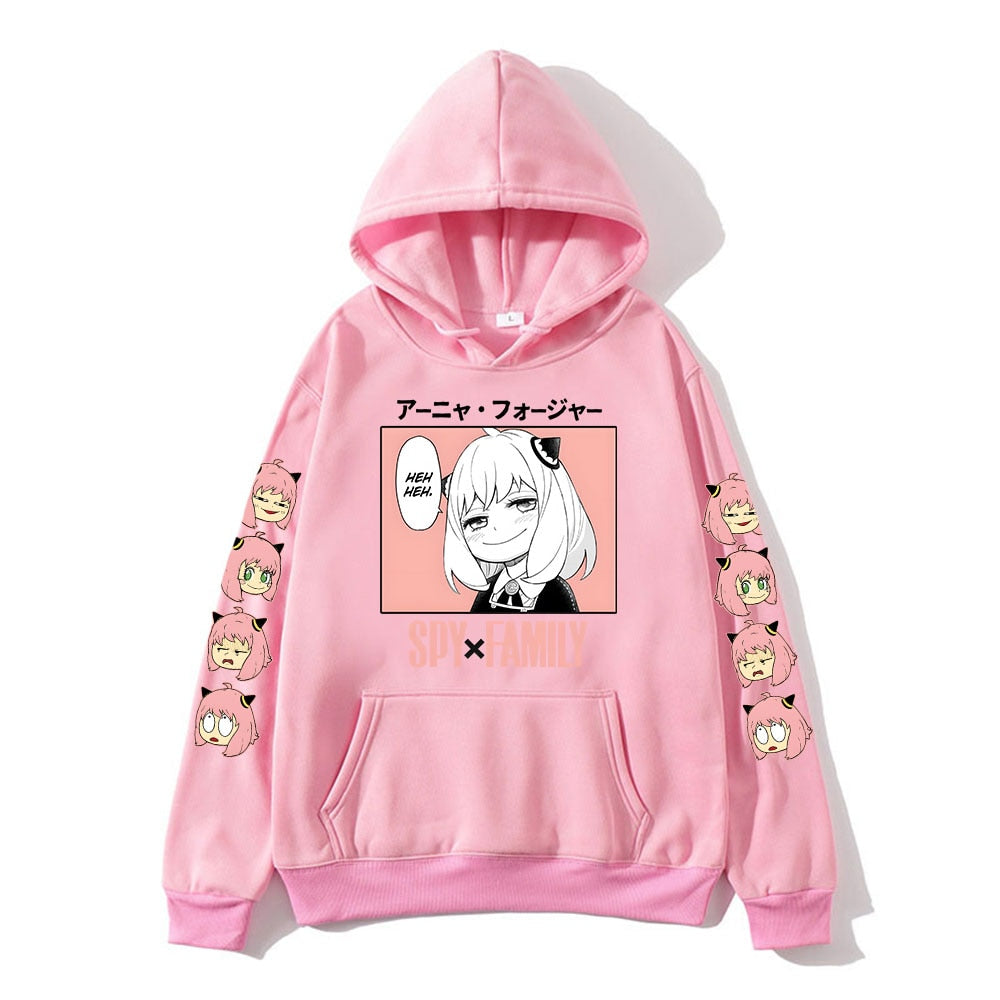 Anime - Streetwear - "Anya Forger" Spy X Family Anime Oversized Hoodies | 6 Colors - Alpha Weebs