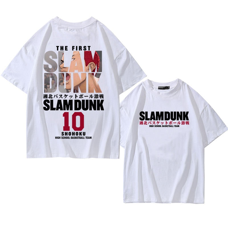 "HANAMICHI SAKURAGI" - Slam Dunk Anime Oversized T-Shirts | 4 Colors