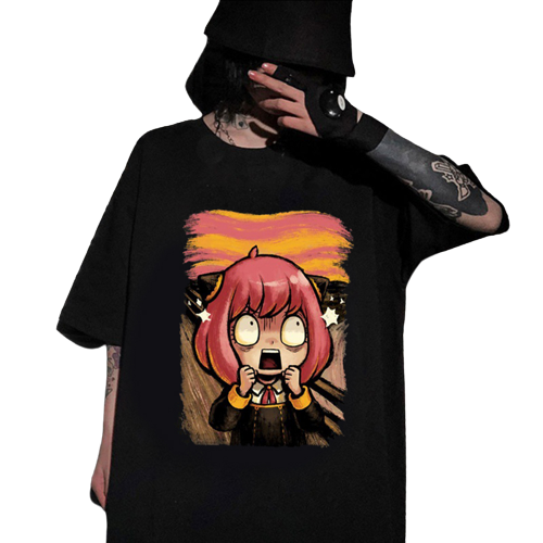 "SCREAM" by Anya Forger - Spy X Family Anime Oversized T-Shirt | 5 colors - Alpha Weebs