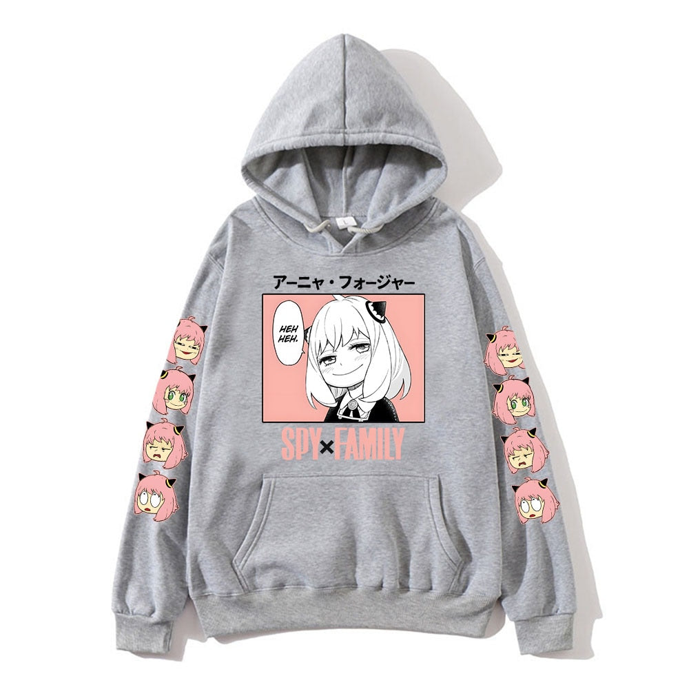 Anime - Streetwear - "Anya Forger" Spy X Family Anime Oversized Hoodies | 6 Colors - Alpha Weebs