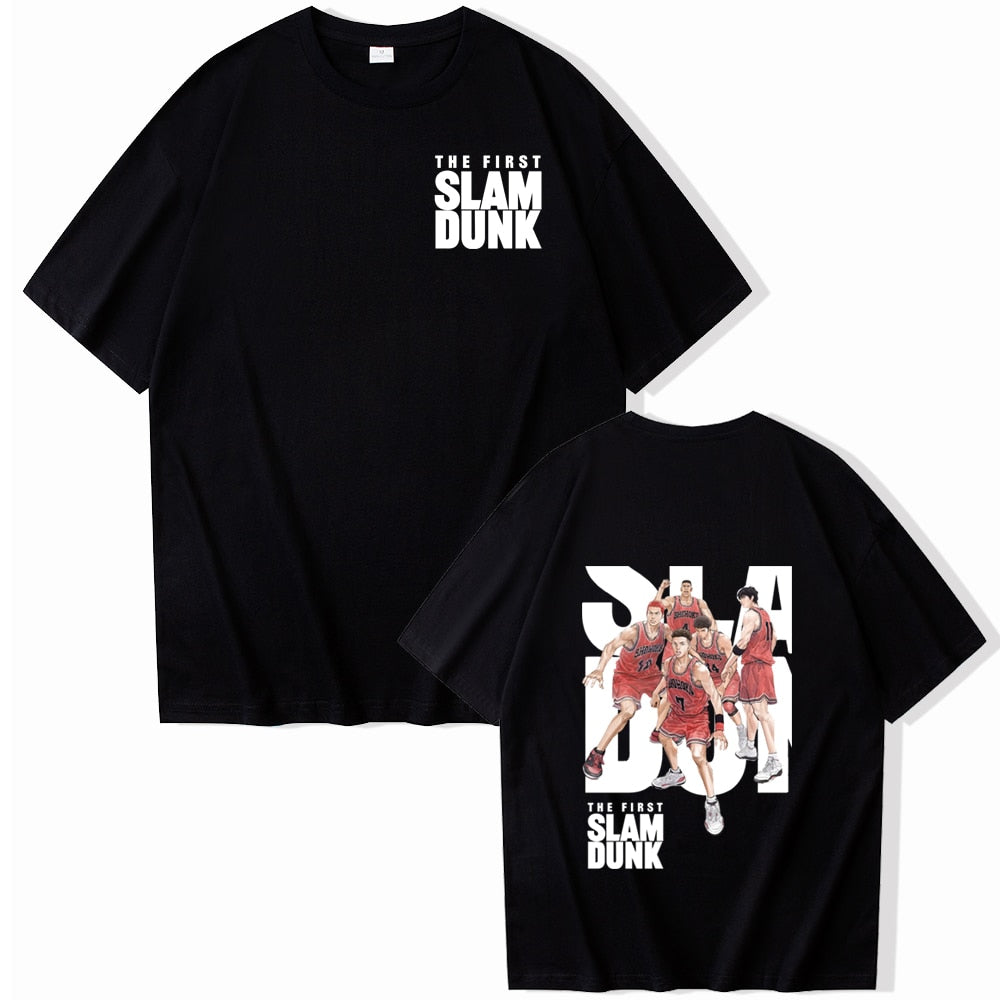 Sakuragi Hanamichi Print T Shirt Japanese Anime Slam Dunk Shohoku