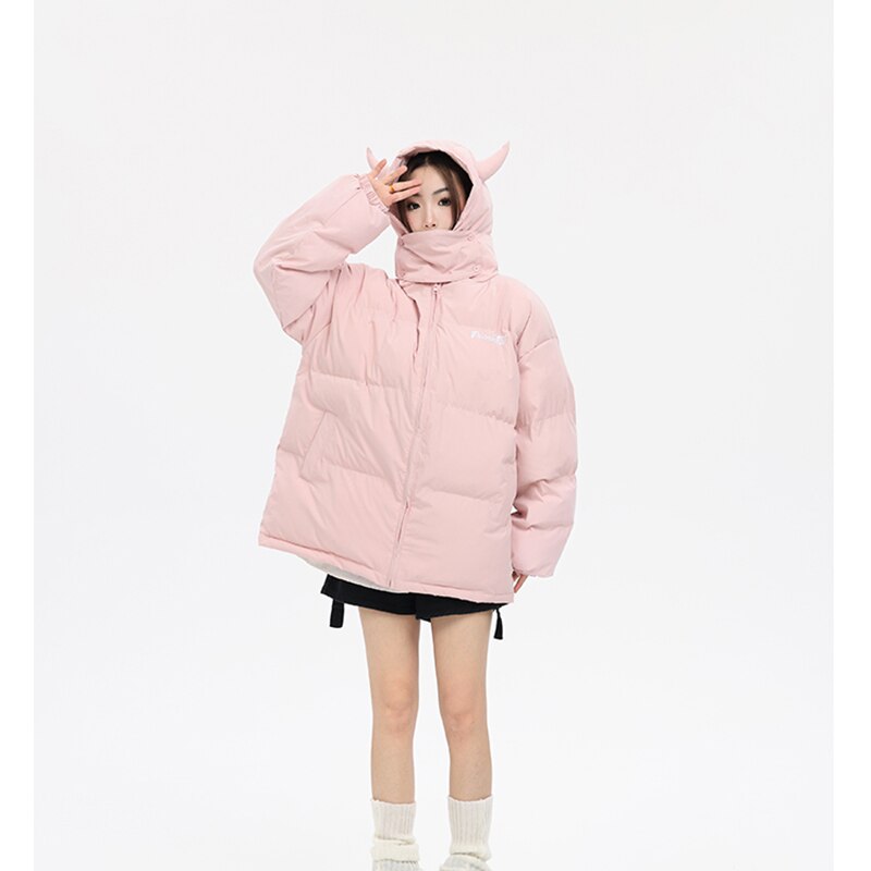 "SUCCUBA" - Anime Oversized Puffer Jackets | 2 Colors