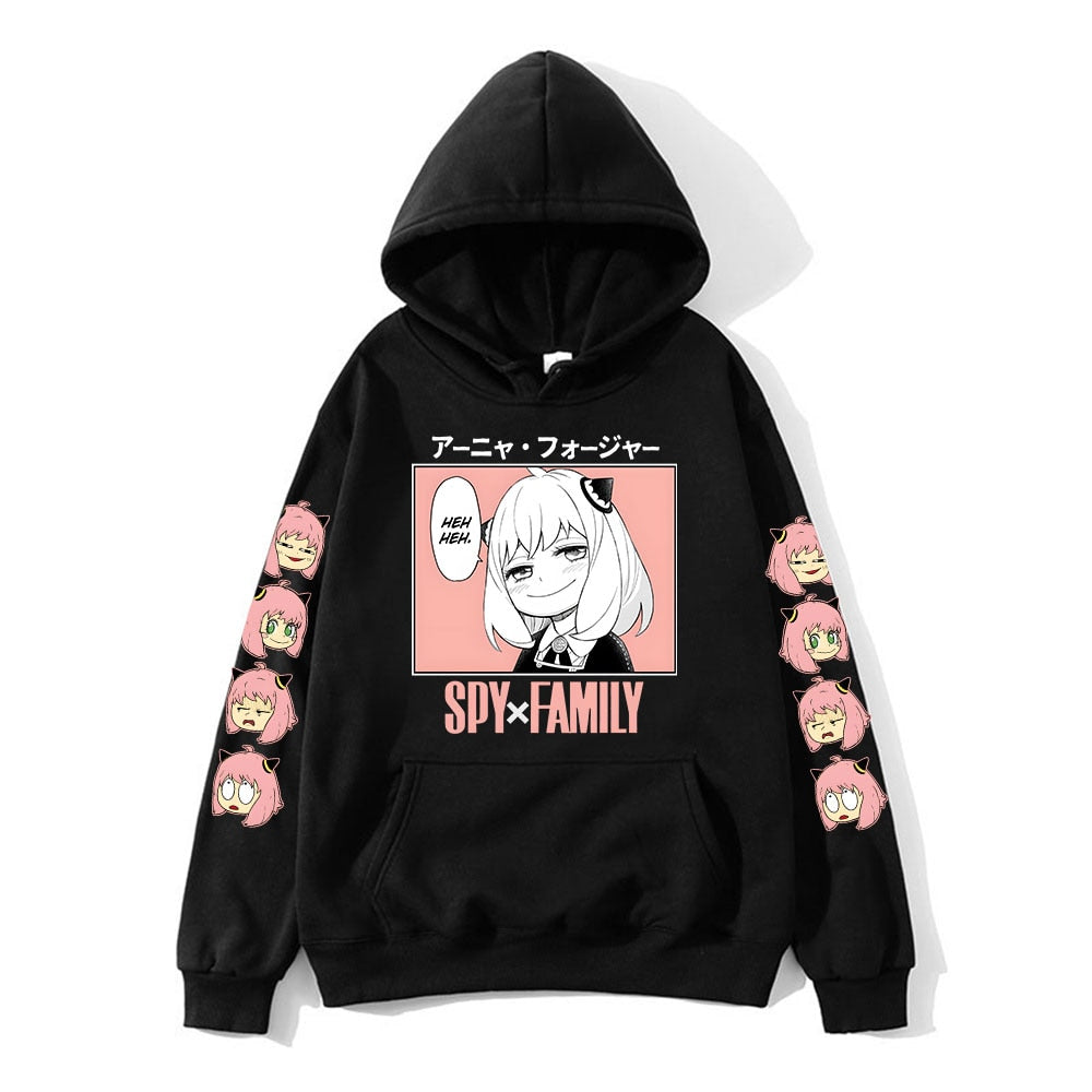 Anime - Streetwear - "Anya Forger" Spy X Family Anime Oversized Hoodies | 6 Colors - Alpha Weebs