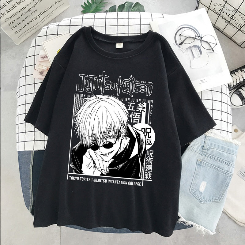 "DADDY SENSEI" - Gojo Jujutsu Kaisen Anime Oversized T-Shirts | 2 colors - Alpha Weebs