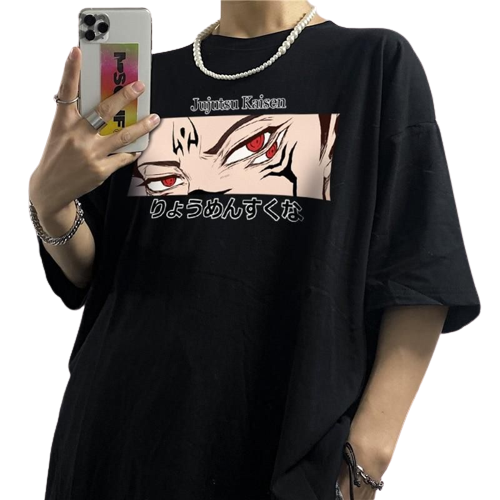 "CURSED EYES" - Jujutsu Kaisen Anime Oversized T-Shirt | 2 Colors