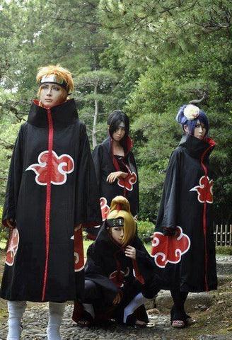 Anime - Streetwear - Akatsuki Organization Cloak / Coat / Jacket - Naruto Anime - Alpha Weebs