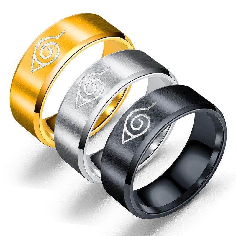 Anime - Streetwear - "KONOHA RINGS" - Naruto Anime | 3 options - Alpha Weebs