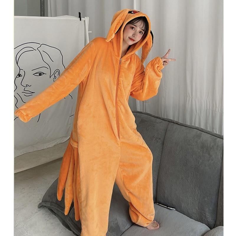 Anime - Streetwear - Kurama / Nine Tails Pajamas - Naruto Anime Onesie - Alpha Weebs