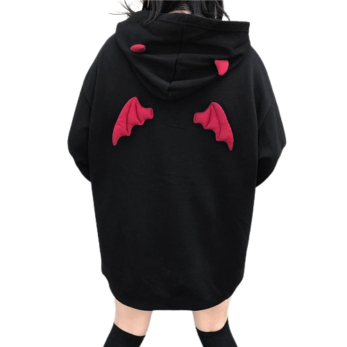 "AKUMA CHAN" - Secret Devil-Chan Anime Oversized Hoodie