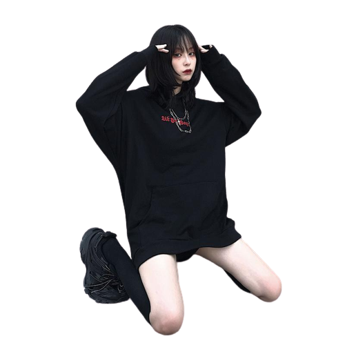 "AKUMA CHAN" - Secret Devil-Chan Anime Oversized Hoodie