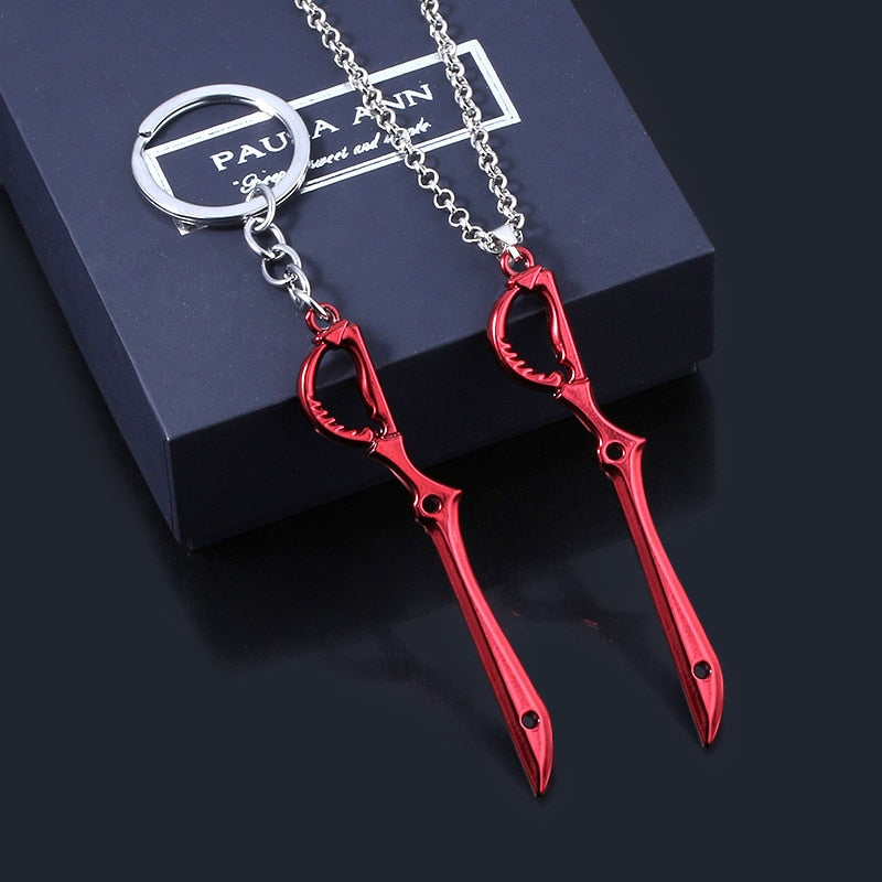 Anime - Streetwear - "SCISSOR BLADE" - Ryuko Kill la Kill Anime Necklaces / Keychains - Alpha Weebs