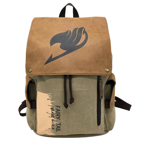 "NATSU DRAGNEEL" - Fairy Tale Anime Canvas Backpack