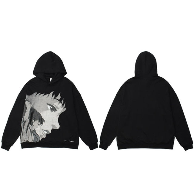 Anime - Streetwear - "UNINHIBITEDNESS" - Perfect Blue Anime Oversized Hoodie | 2 Colors - Alpha Weebs