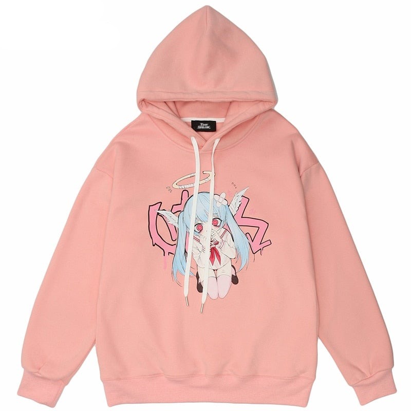 Anime - Streetwear - "DIZZY TENSHI" - Tenshi No Drop Anime Hoodie | 3 Colors - Alpha Weebs