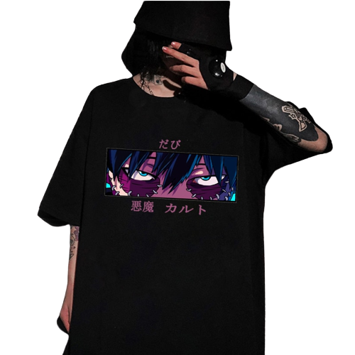 "DEVILS EYES" - My Hero Academia Anime Dabi Oversized T-Shirts | 2 Colors - Alpha Weebs