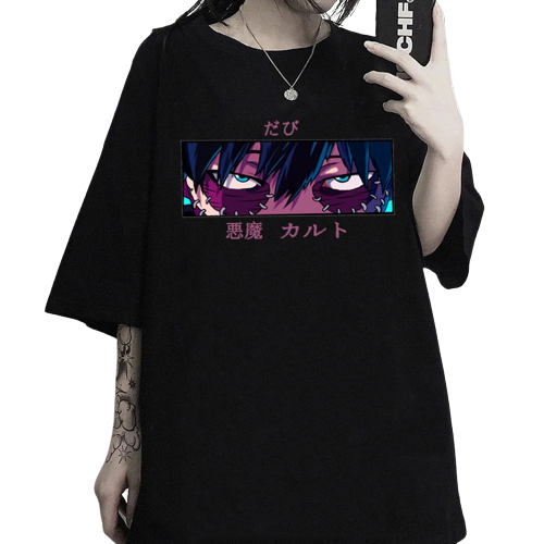 "DEVILS EYES" - My Hero Academia Anime Dabi Oversized T-Shirts | 2 Colors - Alpha Weebs